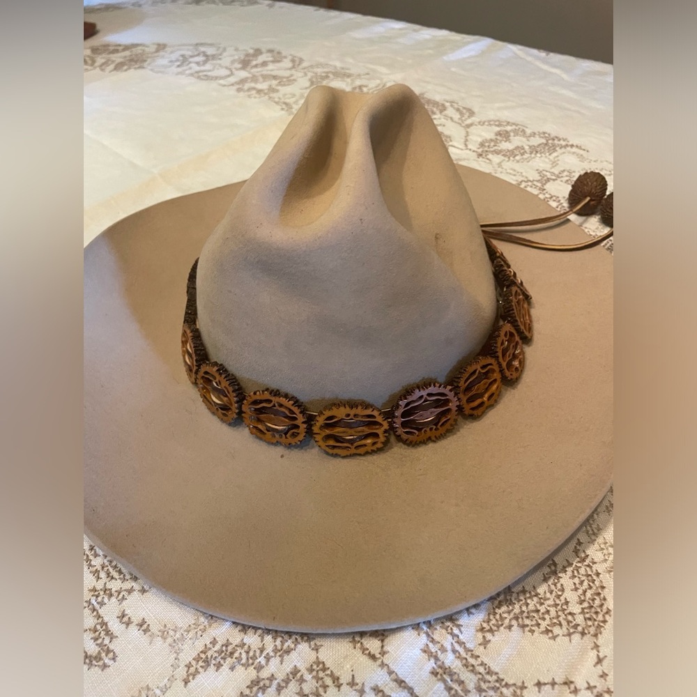 Hand carved hat band